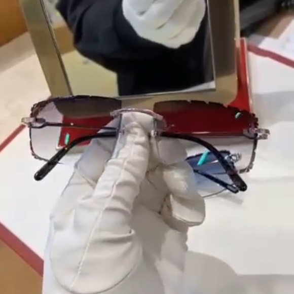 Cartier Glasses Custom Diamond - Picture 3 of 5